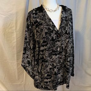 CHICO’S Travelers Collection  jacket with hood